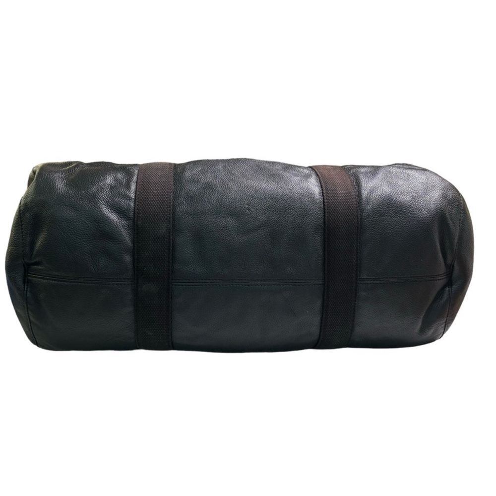 John Varvatos Dark Leather Duffel Bag - Picture 6 of 15